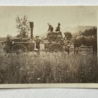 Antique Snapshot Photograph Young Military Men Army Field Kitchen Horse