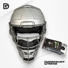 All-star Mvp5 Matte Silver Adult Baseball Catcher s Helmet 7-7 1 2
