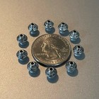  10  Antique Silver Plate 6mm X 8mm Patterned Saucer Spacer Beads