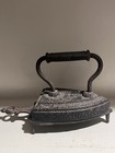 Antique Cast Iron Sad Iron No 6 Ornate Victorian Cathedral Trivet Stand
