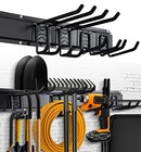  Garage Tool Organizer Storage Rack Wall Mount Garage Tool Rack Holds 2 Rails