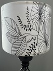 Drum Lampshades Set Of 2 Fabric 11   top X 11   bottom X 8    High  spider  Set Of Two