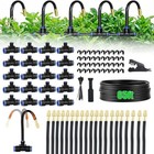 65ft Drip Irrigation Kit Garden Irrigation System Plant Watering Drip Adjustable