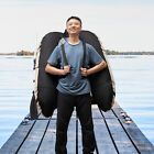 Outdoor Fishing Boat Inflatable Boat Raft With Pump Adjustable Backrest 130kg