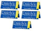Five Packs Randy s Wired Cigarette Rolling Papers - King Size