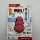 Kong Puppy Dog Teething Chew Toy X-small Red Natural Rubber Up To 5lbs