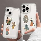 Ychsring Animal Stickers - Zoo Party 50 Pcs Waterproof Vinyl Cartoon Multi