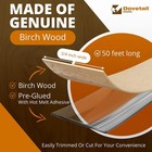 Dovetail Birch Edge Banding Wood Veneer Tape 50ft 3 4 Inch Wide   Pre-glued  Lon