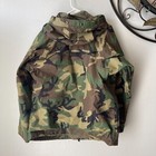 Vintage Us Army  Camouflage Woodland Cold Weather Parka Jacket Large