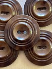 Sandy Brown Tagua Nut Buttons Lot Vegetable Ivory Rimmed Two Hole Set Button