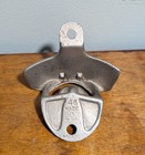 Antique Metal Burgermeister Beer Bottle Cap Opener Wall Mount  made In Usa 
