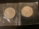 1991  5 Canada Maple Leaf 1oz 9999 Silver In Plastic Sleeve Never Opened