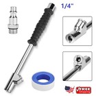 2  dual Head Air Chuck 1 4  Fnpt Straight Foot Lock On Truck Rv Tire Inflate Chuc