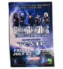 Rush Time Machine Tour Promo Cardboard Flier 6 x4  San Antonio Tx Scorpions Ratt
