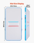 Vevor Inflatable Wrestling Mat Martial Arts Mat 10x5 Ft Gymnastics Jiu Jitsu Mat