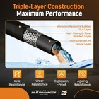 25ft Pressure Washer Hose 3 8  4200psi W  M22-14mm To 3 8  Quick Connect Coupler