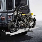 500lbs Motorcycle Scooter Carrier Bike Hitch Mount Rack Ramp Aluminum Carrier
