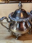 Webster Wilcox International Silver Company Silver Plated Sugar Creamer Rochelle