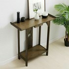 Antique Hall Console Table Entry Hallway Side Table Book Shelf Display Wooden Us