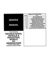 Generac Np Im Series Ac Generators Service Manual 1993 - Wire Bound - Covers