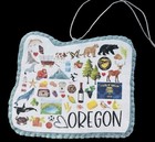 Oregon Felt  Ornament 4    Wide Send Love From The Beaver State Handmade And New 