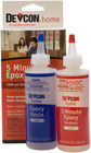Devcon Epoxy  5 Minute Epoxy  4-1 2 Ounce Bottles  2 Bottles   Glu-720 90