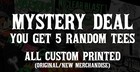T-shirt Lot 5-pack Rock Metal Punk Bands Streetwear Horror Mix Size Small To 2xl