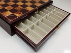Ww2 Us Vs Germany Chess Set W  17  Cherry Color Gloss Storage Board World War 2
