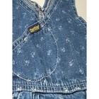 Vintage Oshkosh Bgosh Vestbak Floral Denim Overalls Blue 24m Made In Usa 5107