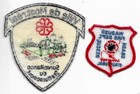 Lot Of 2 Canada Quebec   Newfoundland Fire   Ems Patch Canada Fire Brigade Badge