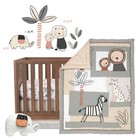 Lambs   Ivy Patchwork Jungle 5-piece Nursery Baby Crib Bedding Set