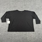 New Beyond Yoga Cropped Pullover Top Womens 3x Black Relaxed Boxy Featherweight
