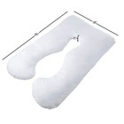 Full Body Maternity Contoured U Body Pillow Pregnancy Acid Reflux Cover