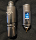 Rocket  Rotary Tattoo Machine Pen Guns W  Aurora Premium Rca Battery  open Box 