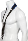 Movo Ms-20l-b Neoprene Instrument Strap For Saxophones Clarinets Blue long