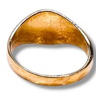 Solid 10k Yellow Gold Polished Oval Signet Ring Baby Ring Size 0 5