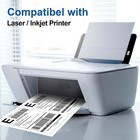 200 Shipping Labels 8 5   5 5  Half Sheet 2 Per Sheet Self Adhesive Blank Labels