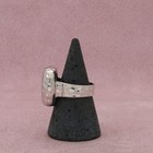 Sterling Silver Hammered Square Ring Size 7 5