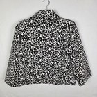 Vintage Painted Pony Leopard Animal Print Cropped Jacket Size Large Artsy