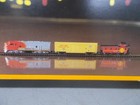Z Scale  Marklin   8168 Set   Santa Fe F7a Locomotive With Boxcar   Caboose read