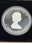 1989 Canada  5 Commemorative Maple Leaf 1 Oz  9999 Silver Proof Coin W  Ogp Coa