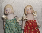 Antique Miniature Bisque Dollhouse Dolls 2 1 2  All Original  37 99