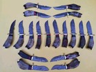 Lot 20pcs  6   Skinner Knife Ram Horn Handle Handmade Damascus With Sheath