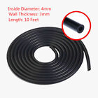 10ft Id 4mm 5 32  Universal Silicone Air Vacuum Hose  line  pipe  tube Black
