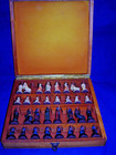        Vintage 1958 Anri Toriart Charlemagne Hand Painted Sculptite Magnetic Chess 1