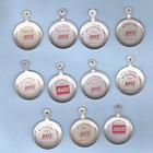 11 Avis Plymouth Car Luggage Lapel Tab Button Advertising Vintage Multi Language
