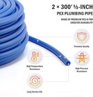 Pex Tubing 1 2 Inch  2 Rolls Of 300ft Pex-b Coil Hose  Non Oxygen Barrier