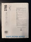 New Vintage Vogue 2785 Paris Original Sewing Pattern Molyneux Dress Misses  12