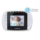 Motorola Mbp33s Wireless Video Baby Monitor 2 8  Color Lcd Two-way Audio Zoom