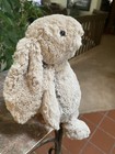 Jellycat Rabbit Bashful Bunny Plush Doll Stuffed Animal Tan Beige 11    Well Loved